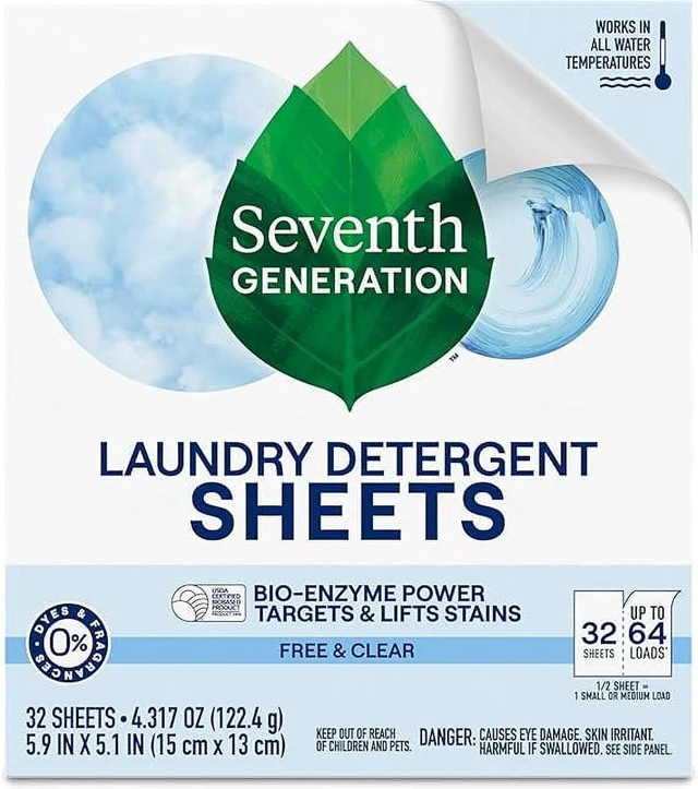 Alt view image 5 of 6 - Seventh Generation Laundry Detergent Sheets, Lavender, 64 Loads