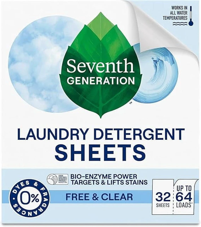 Alt view image 6 of 6 - Seventh Generation Laundry Detergent Sheets, Lavender, 64 Loads