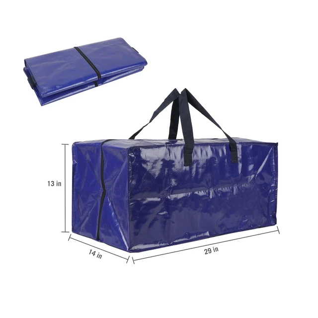Alt view image 5 of 5 - Hyper Tough Heavy Duty Moving and Packing Bags with Backpack Straps, 2-Pack, 50lb Handle Carry, 35lb Backpack Carry
