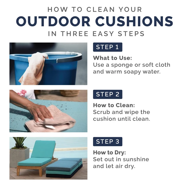 Alt view image 6 of 6 - Mainstays Tan Rectangle Outdoor Seat Pad 15.5in x 17in x 2.5in 1 Pack