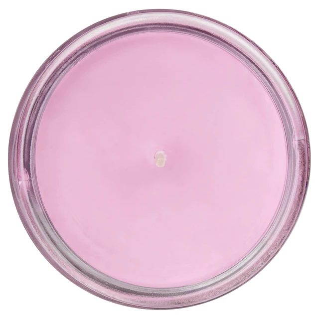 Alt view image 2 of 6 - Mainstays Lilac Breeze Scented Single-Wick Large Glass Jar Candle 20 oz