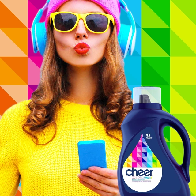Alt view image 3 of 6 - Cheer Liquid Laundry Detergent, 61Loads, 81fl oz, HE Compatible