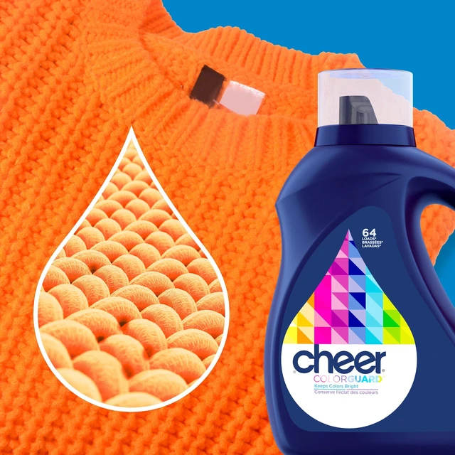 Alt view image 2 of 6 - Cheer Liquid Laundry Detergent, 61Loads, 81fl oz, HE Compatible