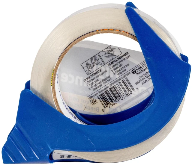 Alt view image 2 of 6 - Duck Brand High Performance Packing Tape with Dispenser, Clear, 1.88in x 60yd
