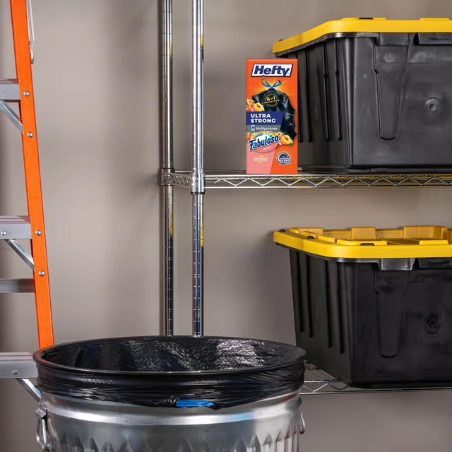 Alt view image 6 of 6 - Hefty Ultra Strong 30 Gallon Black Trash Bags, Fabuloso Peach Scent, 20 Bags
