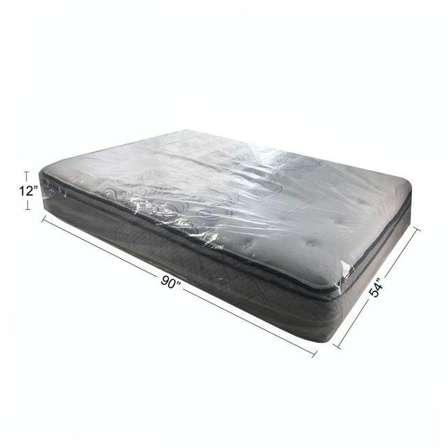 Alt view image 2 of 5 - UBMOVE Full-Size Plastic Mattress Cover 54"x12"x90" Pack of 1