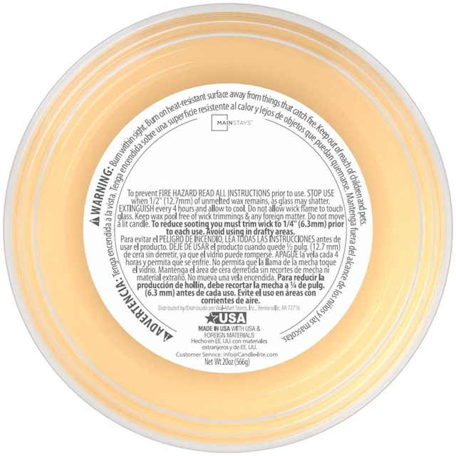 Alt view image 2 of 5 - Mainstays Single-Wick Scented Jar Candle, Buttercream Cheesecake, 20oz