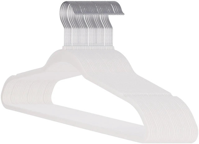 Main image of Better Homes & Gardens Beige Ultra Slim Velvet Non-Slip Clothes Hangers 30-Pack