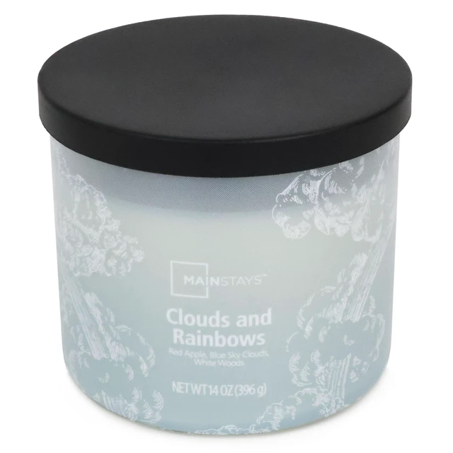 Alt view image 5 of 6 - Mainstays 3-Wick Jar Candle, Clouds & Rainbows Scented, 14 oz