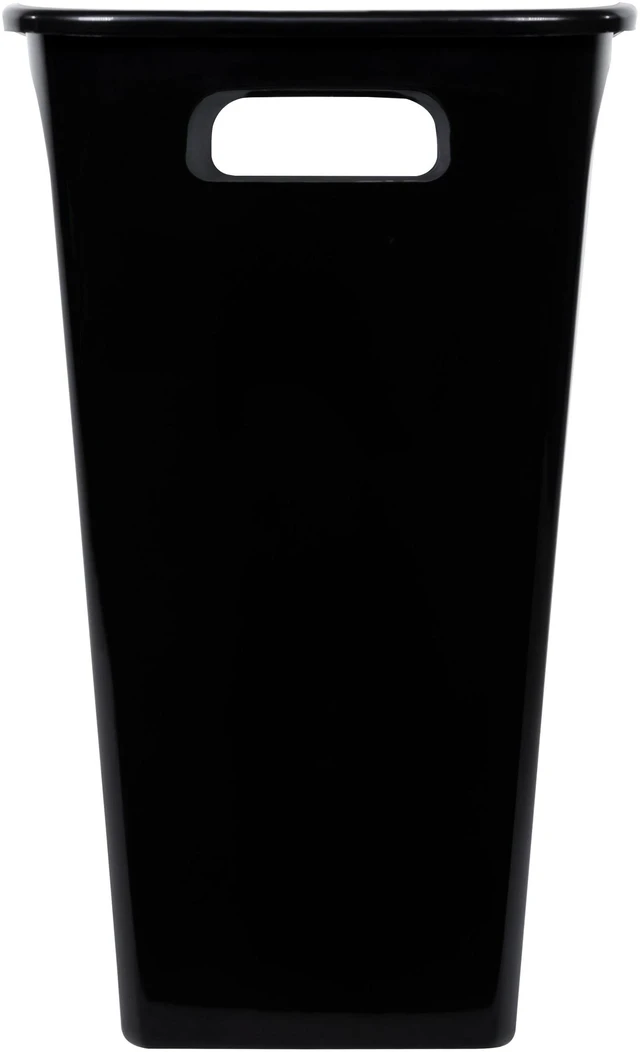 Alt view image 2 of 7 - Hefty Kitchen Trash Can 8.8Gallon Plastic Open Top Garbage Bucket with No Lid, Black