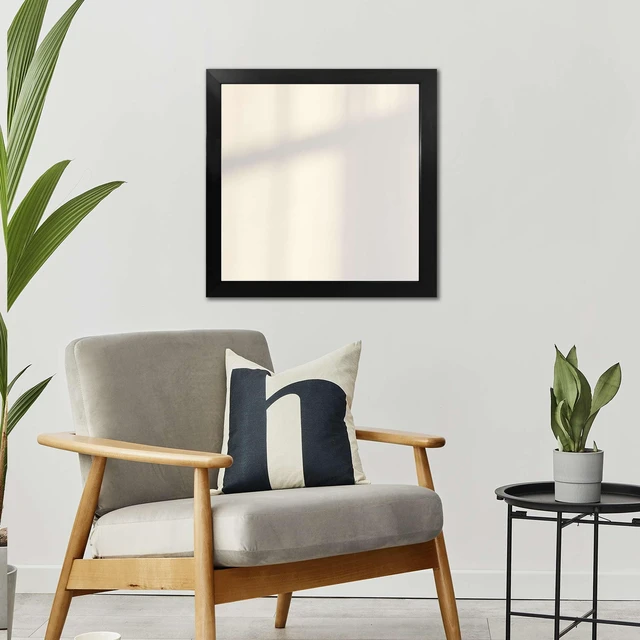 Alt view image 4 of 5 - 16in x 16in Mainstays Black Framed Wall Mirror