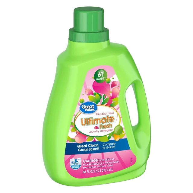 Alt view image 5 of 6 - Great Value Ultimate Fresh Laundry Detergent, Paradise Fresh, 88fl oz