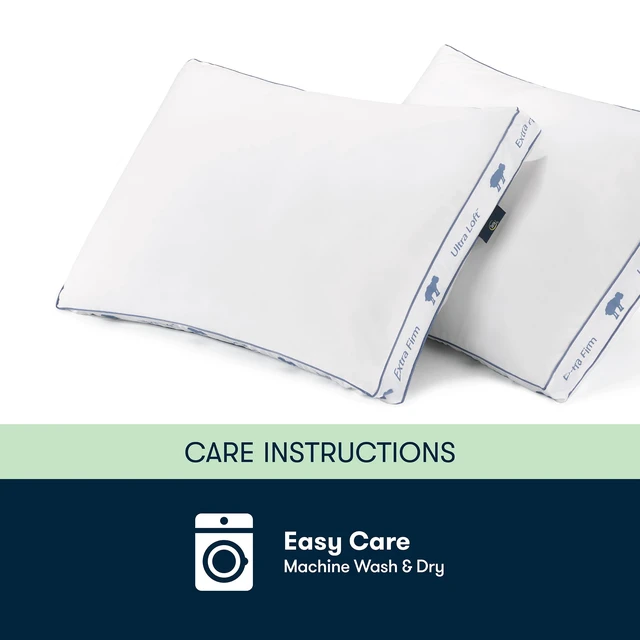 Alt view image 4 of 6 - Sertapedic Ultra Loft Standard/Queen Bed Pillow, Extra Firm Support