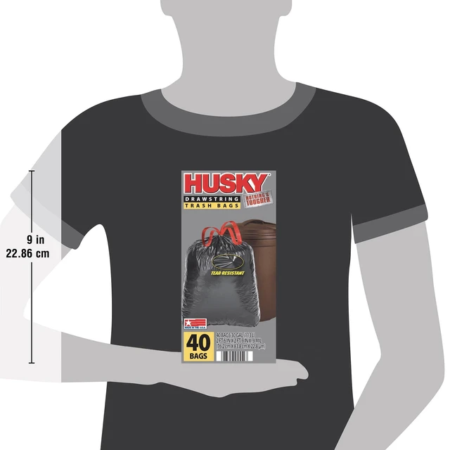 Alt view image 3 of 6 - Husky 30 Gallon Large Trash Bags, 40 Bags