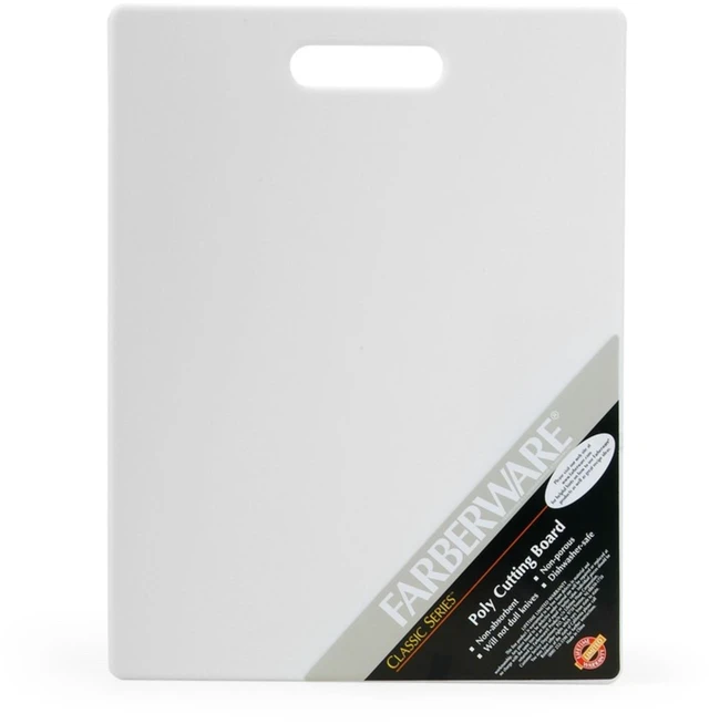 Alt view image 4 of 5 - Farberware 11x14 Inch Polypropylene Cutting Board White