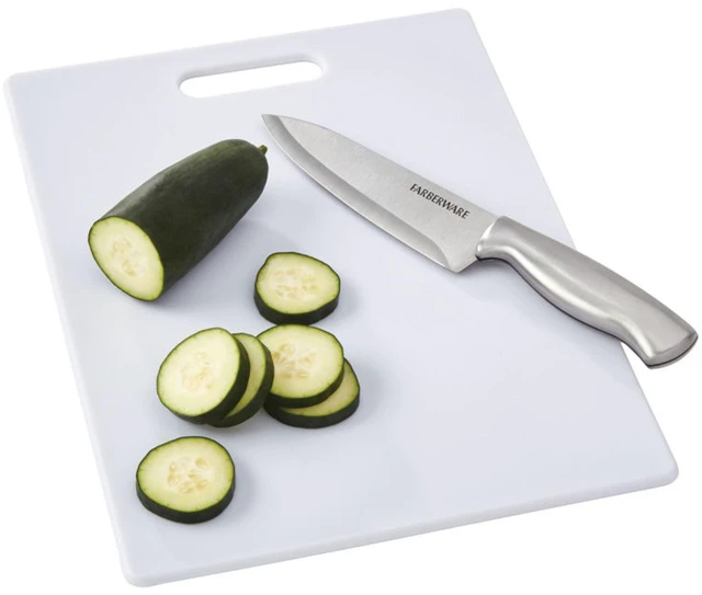 Alt view image 3 of 5 - Farberware 11x14 Inch Polypropylene Cutting Board White