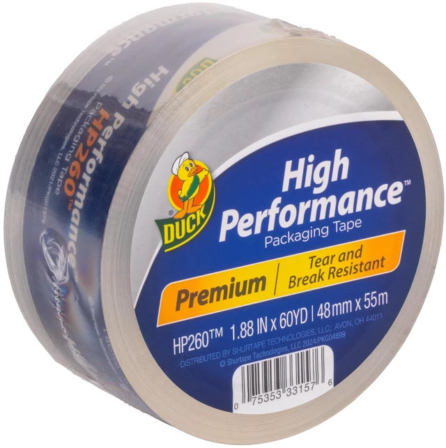Alt view image 3 of 4 - Duck High Performance Packing Tape, 1.88in x 60Yard, Clear, 1 Refill Roll