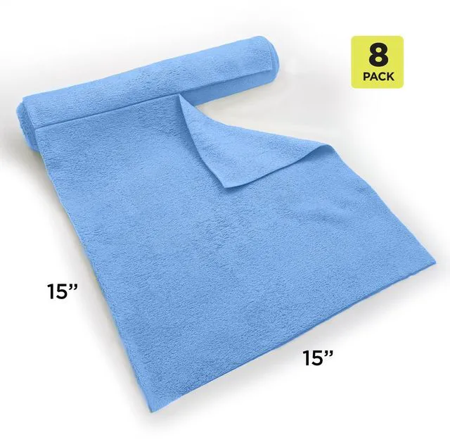 Alt view image 5 of 6 - Auto Drive Coral Fleece Microfiber Detailing Towels 8 Pack