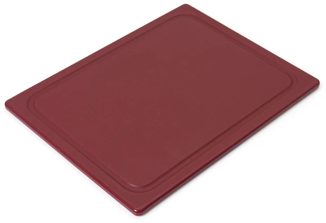 Alt view image 2 of 6 - Dexas 10 x 13 Poly Cutting Board with Juice Well, Merlot