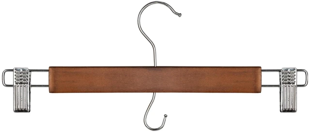 Main image of Better Homes & Gardens Pant & Skirt Hangers, Walnut Wood, 3 Pack