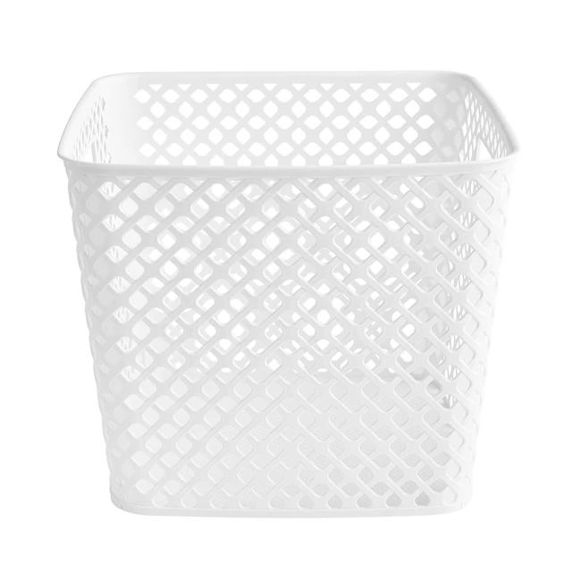 Alt view image 4 of 5 - Mainstays Cube Plastic Storage Basket, Arctic White