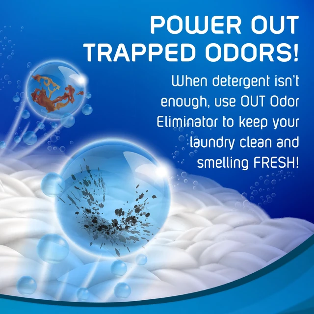 Alt view image 5 of 5 - Out ProWash Odor Eliminator Unscented Laundry Detergent Liquid, 22oz., 1Count