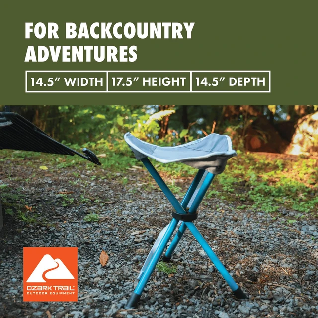 Alt view image 5 of 6 - Ozark Trail Camping Stool, Lightweight Steel and Polyester