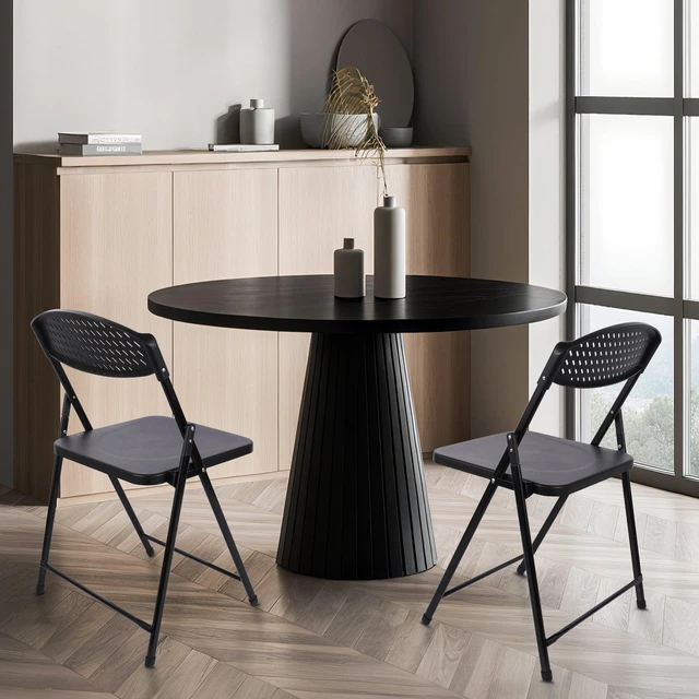 Alt view image 2 of 5 - Mainstays Lightweight Folding Chair, Black