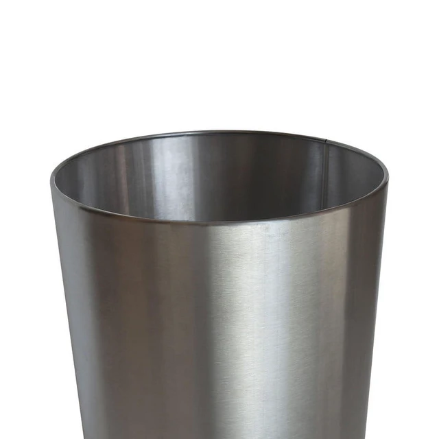 Alt view image 4 of 5 - Mainstays 2.2Gal Brushed Nickel Metal Bathroom Wastebasket