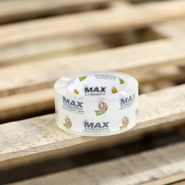 Alt view image 4 of 5 - Duck Max Strength Packing Tape, 1.88in x 55yd, Clear, 1 Refill Roll