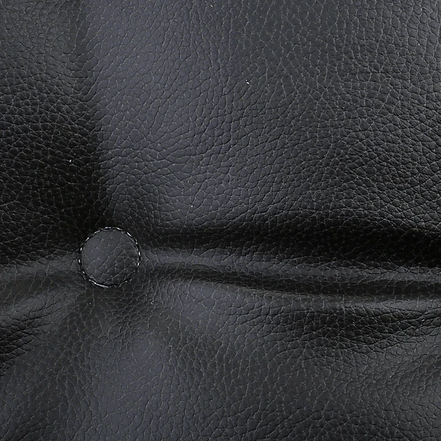 Alt view image 2 of 5 - Gripper Non Slip 15" x 16" Faux Leather Black Chair Cushion