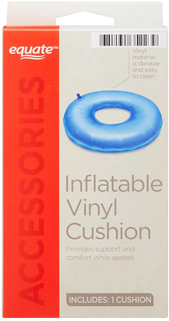 Main image of Equate Inflatable Vinyl Cushion, Blue