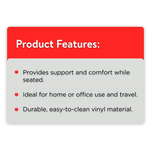 Alt view image 7 of 7 - Equate Inflatable Vinyl Cushion, Blue