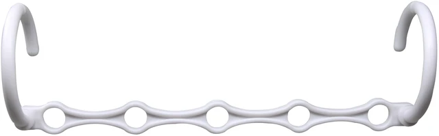 Main image of Mainstays Space Saving Cascading Foldable Non-Slip Plastic Clothing Hanger, 10 Pack, White