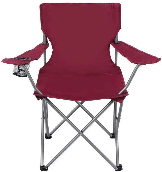 Main image of Ozark Trail Basic Quad Folding Camp Chair with Cup Holder, Orchid Plum, Adult