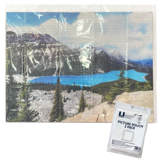 Alt view image 4 of 7 - UBMOVE 2 Pouches for Picture Moving Boxes 30x48" Protect from Dust & Moisture