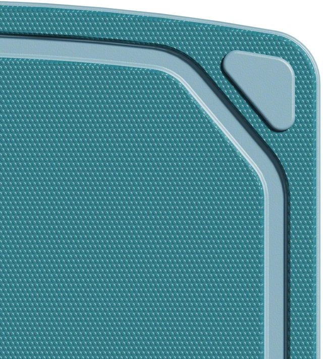 Alt view image 4 of 5 - Mainstays 2-Piece Non-Slip Recycled Poly Cutting Board, 8.5" x 11" and 10" x 14", Blue