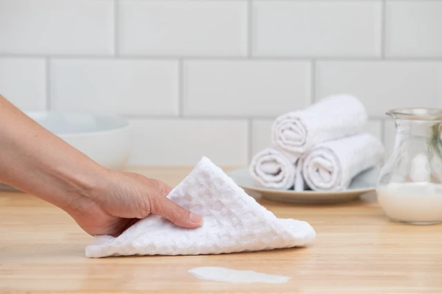 Alt view image 3 of 6 - Mainstays 4 Pack Recycled Cotton Waffle Weave Dishcloths, 12in x 12in, White