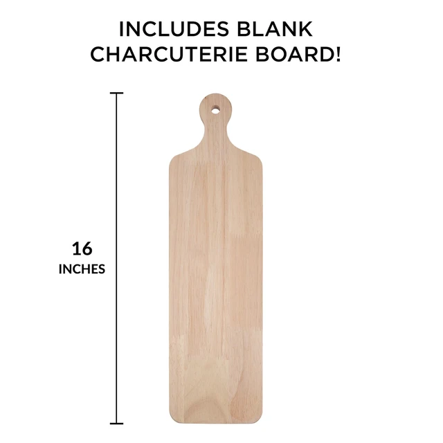 Alt view image 2 of 5 - Customizable Brown Wooden Board with Handle