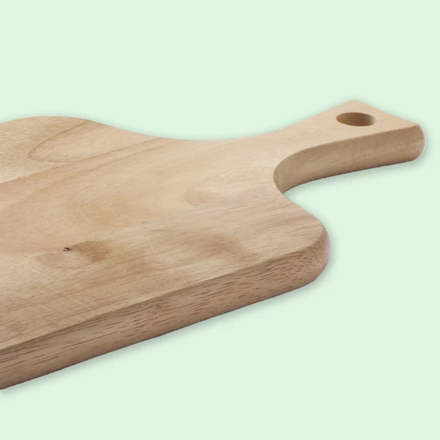 Alt view image 4 of 5 - Customizable Brown Wooden Board with Handle