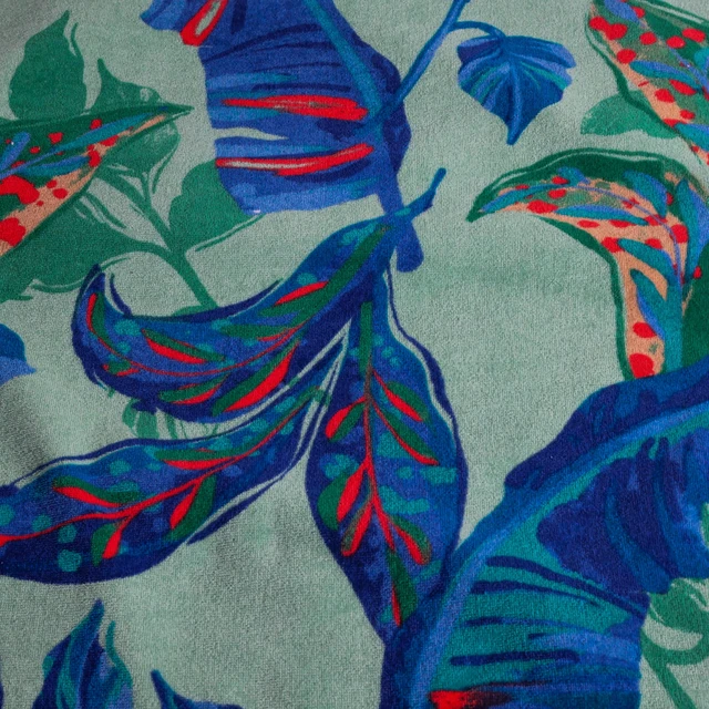 Alt view image 4 of 5 - Mainstays Oversized Cotton Blend Beach Towel, 36 x 72 in, Tropical Foliage