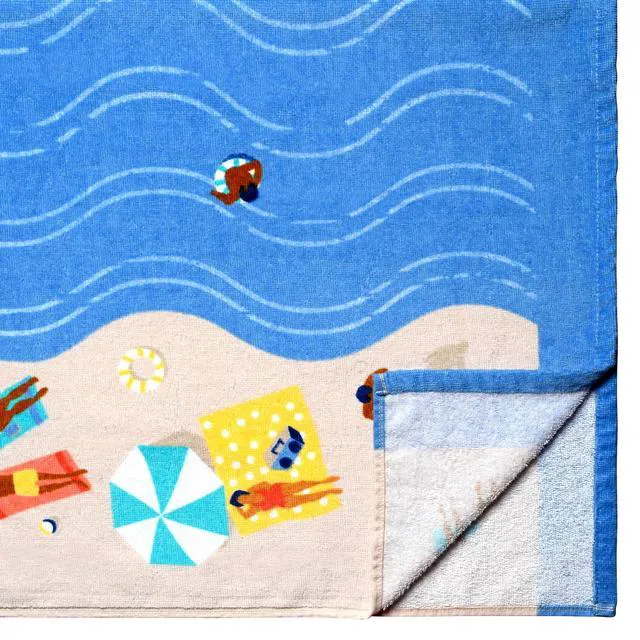 Alt view image 4 of 4 - Mainstays Cotton-Blend Beach Towel, 36in x 72in, Multicolor