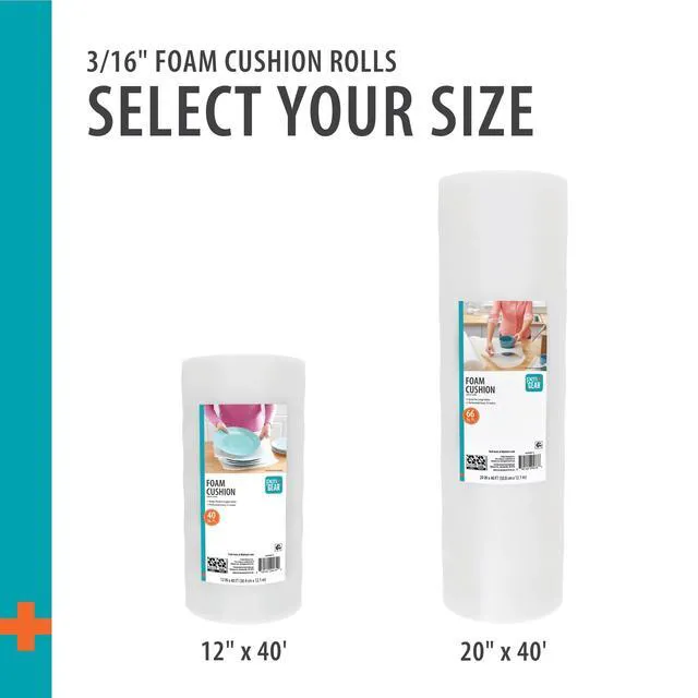 Alt view image 5 of 7 - Pen+Gear 12" x 40' Foam Cushioning Roll, White, 1 Roll