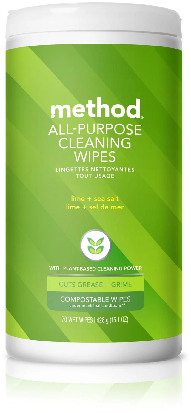 Main image of Method All-Purpose Cleaning Wipes, Lime + Sea Salt, 70 Count
