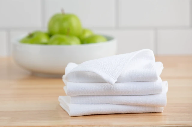 Alt view image 4 of 6 - Mainstays 4 Pack 100% Dual-Sided Cotton Dishcloths, 12in x 12in, White