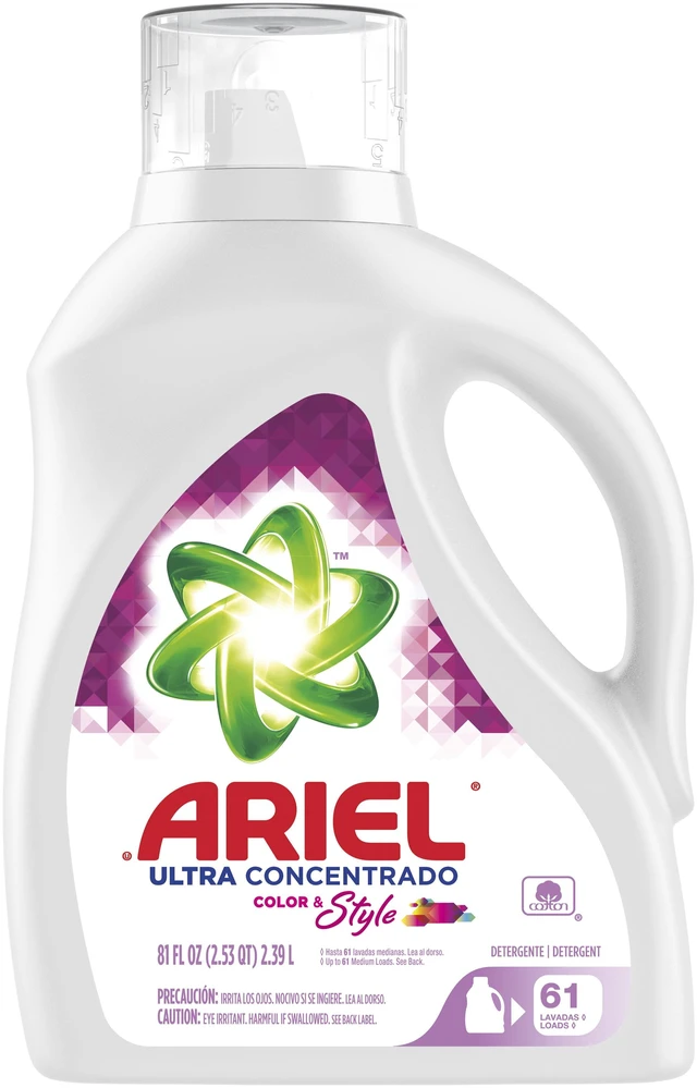 Main image of Ariel Liquid Laundry Detergent, Ultra Concentrated, 81fl oz, 61 Loads