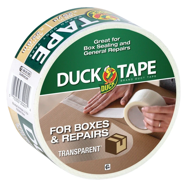 Alt view image 2 of 5 - Duck Tape Clear 1.88in x 25yd for Boxes and Repairs
