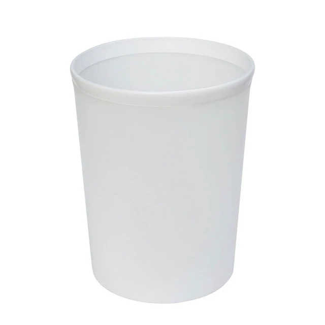 Alt view image 6 of 6 - Mainstays Frosted White Plastic Wastebasket, 2.1gal