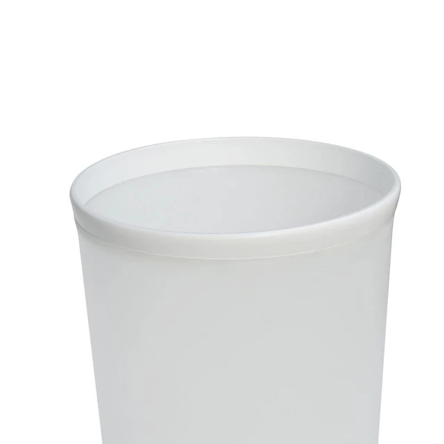 Alt view image 5 of 6 - Mainstays Frosted White Plastic Wastebasket, 2.1gal