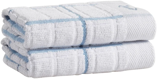 Main image of Clorox Cotton Dish Cloths 2 Pack, 12" x 12", Blue